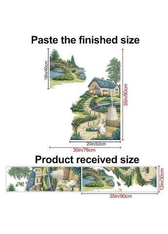 Наклейка на стіну Кіт і Млин (лист 60 х 90 см) Б196-5 XJFC-AB No Brand (356767874)