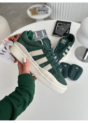 Сірі Осінні кросівки чоловічі adidas campus x bad bunny green адідас кампус No Brand