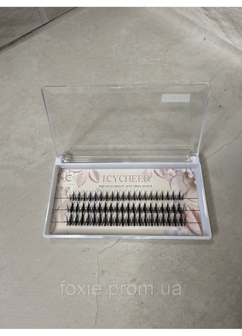 Накладные ресницы с эффектом "кошачий глаз", толщиной 0,07 мм, изгиб С (123шт) No Brand (370589899)