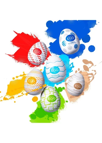 Мастурбатор-яйцо для мужчин прозрачный Egg Cubic Tenga (394455436)