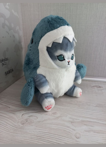 М'яка іграшка Кіт Акула плюшева 25 см (колір синій) No Brand (348118747)