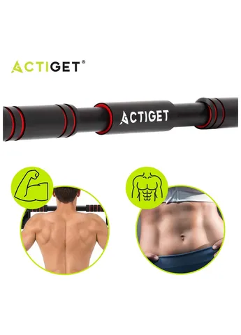 Турник раздвижной Actiget 72-105 см ACT0168 Black/Red No Brand (410890794)