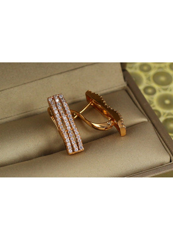 Серьги шезлонг 2 см золотистые love-shopping Xuping Jewelry (354655823)