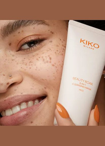 Очищувальний засіб, скраб та маска 3-в-1 Beauty Roar 3-In-1 Cleansing Mask Kiko Milano (296469974)