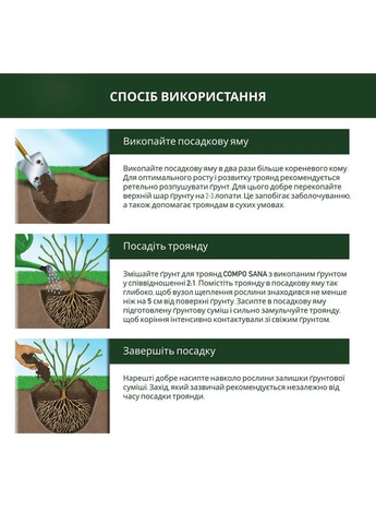 Торфосмесь Sana для роз 20 л 1809 Compo (350229903)