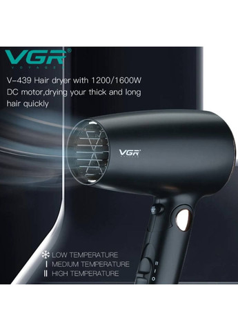 Компактний фен зі складною ручкою VGR v-439 (280931026)