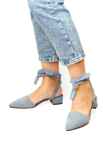 It-Girl Женские туфли лодочки голубой з натуральная замша, — лето (317211662)