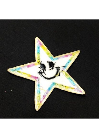 Термонаклейка "Звезда люрекс" - 1 ед, 7х7см цвет #2 Plus-plus (352743590)