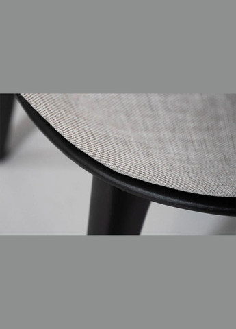 Стілець Осло чорний масив дерева 450x500x850 тканина сіра Prestol (352267805)