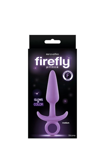 Анальная пробка светящаяся FIREFLY PRINCE MEDIUM PURPLE Ns Novelties (297132838)