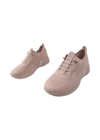 Кроссовки женские капучино на платформе Meglias 55-25LTSP бежевые (329998194)