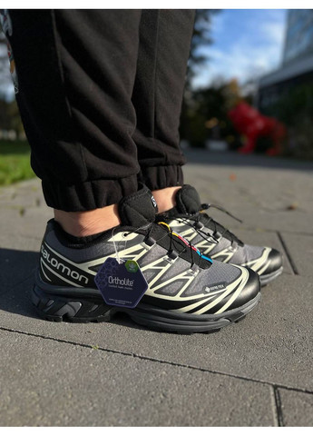 КРОССОВКИ ЖЕНСКИЕ SALOMON XT-6 EXPANSE GREY BLACK WHITE САЛОМОН XT-6 No Brand серые демисезоны (367168295)