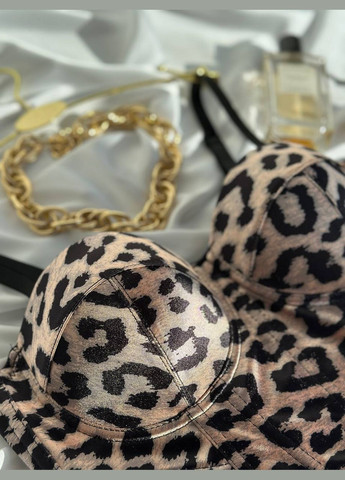 Женский леопардовый корсет бюстье с чашечками No Brand (322288891)