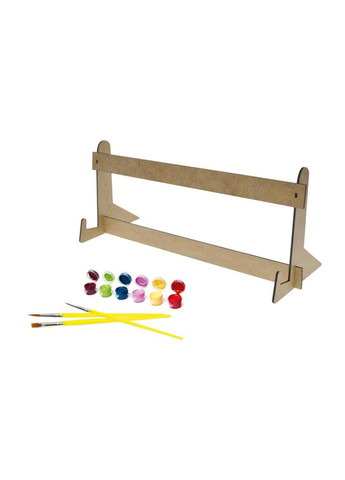 Набір для розпису по номерах 25х25 см QB900-078 "Весела Овечка" з дерев'яною підставкою qbee (368709354)