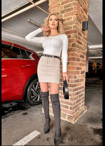 Спідниця тепла коротка з поясом Canvas приталена (305570004)