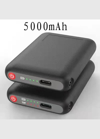 Перчатки с подогревом Черный/ USB Type-C c утеплителем 3M + два аккумулятора по 5000 Mah FG (345734289)