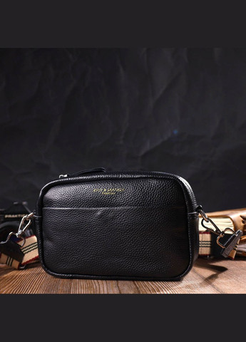 Сумка женская через плечо на плечо кожаная 22123 Черный Vintage (302008928)