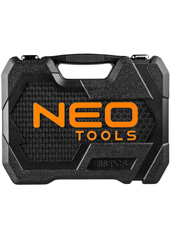 Набір інструментів (1/2", 58 предметів) торцеві головки з трещіткою (23940) Neo Tools (271960914)