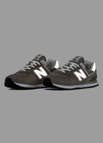 Серые демисезонные кроссовки мужские new balance 574 grey beige | нью беланс 574 серые No Brand