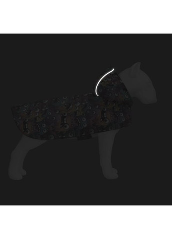 Дощовик-накидка з капюшоном для собак WAUDOG Clothes, малюнок "Зубасті монстри",, А 32-35 см, B 41-52 см, С 26-33 см Collar (362583956)