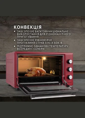 Електрична піч TRIMO 48 RED PERFELLI (339084557)