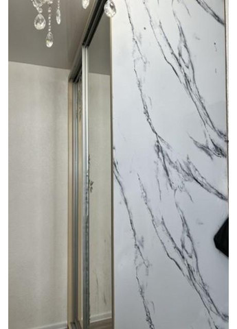 Вінілова самоклеюча плівка під білий мармур для кухні та меблів 3 м × 60 см водостійка 2 шт (2104618891) No Brand (371631731)