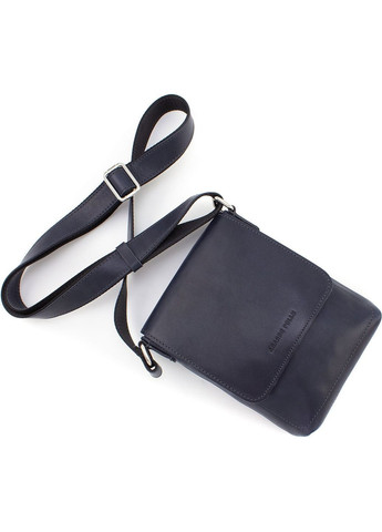 Маленька темно-синя барсетка через плече 751670 Grande Pelle (303832111)