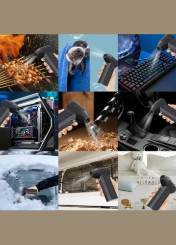 Потужна повітродувка акумуляторний міні турбовентиляор No Brand (338620452)