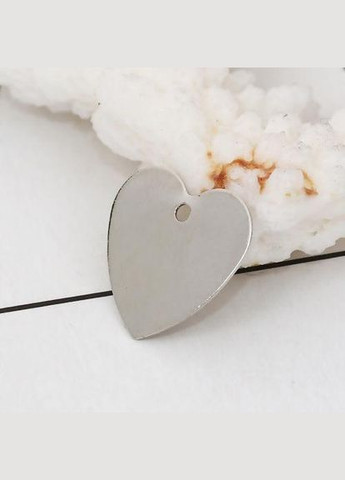 Подвеска Кулон сердце Сталистый 15 мм x 12 мм 20108587 Finding (316251489)