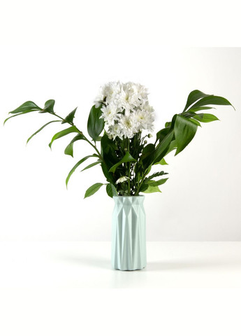 Ваза для квітів MVM MY HOME декоративна 18 см Блакитна (DH-FLOWERS-01 BLUE) МВМ (365280852)