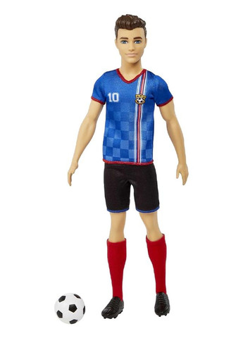 Кукла Кен "Футболист" серии "Я могу быть" цвет разноцветный ЦБ-00247174 Barbie (294913605)