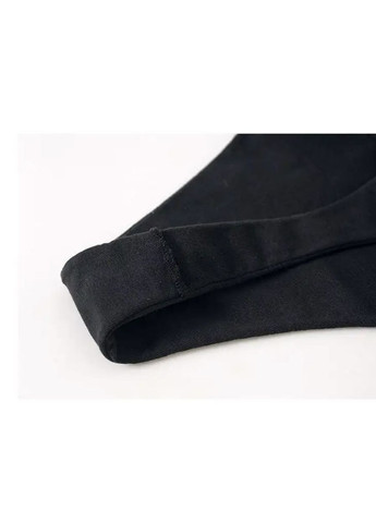 Жіночі стрінги з натуральної бавовни, на м'яких резинках, чорні, комфортні для щоденного носіння, S-XL No Brand (324768945)