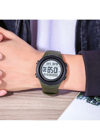 Годинник армійський зелений електронний для чоловіків з будильником і секундоміром спортивний ProDobro (367264822)