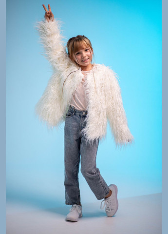 Хутряна куртка, дитяча шуба з еко хутра, штучного хутра лама No Brand (307163800)