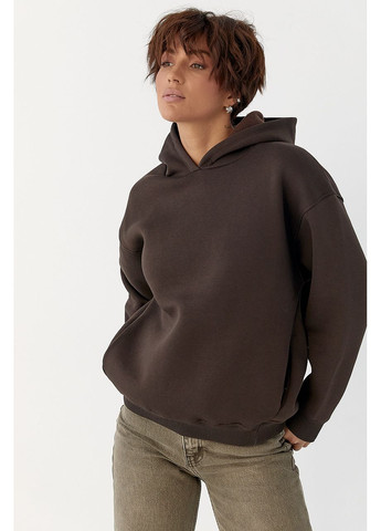 Тепле однотонне худи Lurex (369327159)