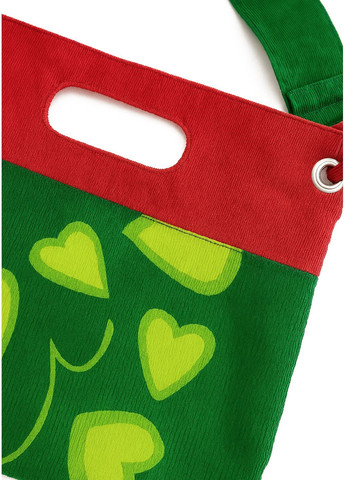 Женская красно-зеленая сумка с принтом сердец. Avispada (360884930)