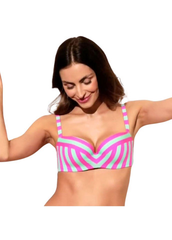 Розовый раздельный купальник розовый в полоску angela bsg - 014 Toccata