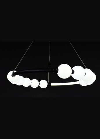 Люстра світлодіодна підвісна LED світильник для квартири на стелю лед 27725 Чорний 25-140х62х62 см. Sunnysky (364760480)