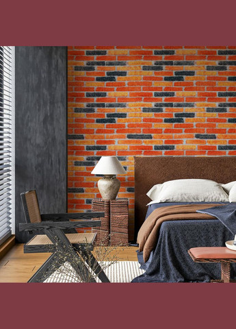 Самоклеюча 3D панель під бежево-коричневу цеглу катеринослав 700х770х3мм (047-3m) SW-00001440 Sticker Wall (300372547)