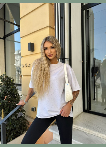 Футболка жіноча за камінцями No Brand - (315359851)