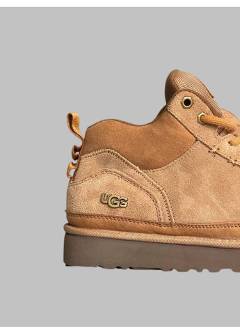 Светло-коричневые highland hi heritage угги кроссовки хигленд с мехом UGG