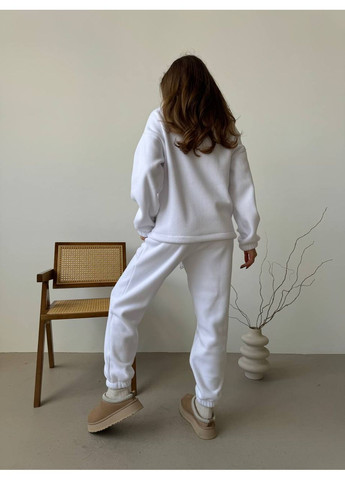 Женский спортивный костюм из флиса: кофта свободного кроя и брюки с высокой посадкой. MonCher (361146204)