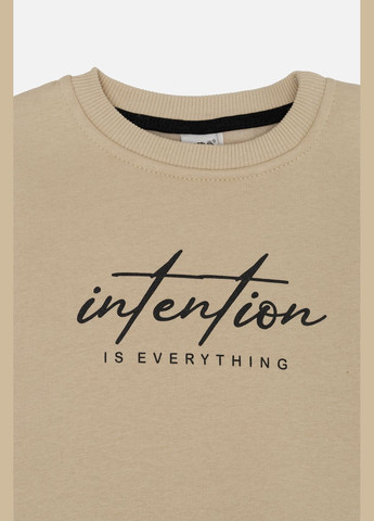 Ifba свитшот для девочки цвет бежевый цб-00260726 бежевый футер