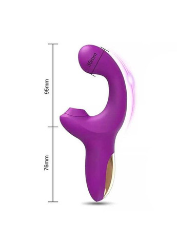 Вибратор — вуманиайзер 2 в 1 для клитора и точки G, LIVMAN - Фиолетовый - (372659898)