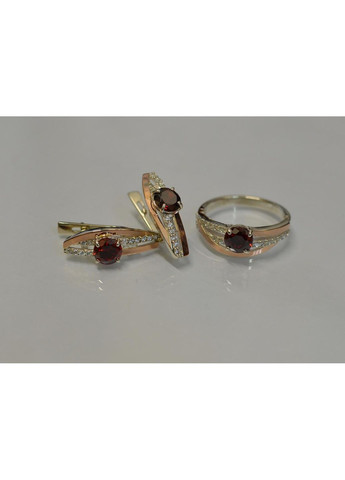 Серебряный набор с золотыми вставками Silver Style (367268237)