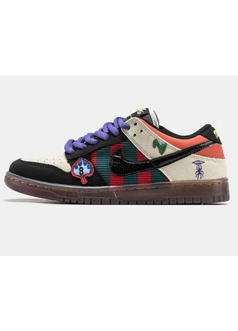Цветные демисезонные кроссовки мужские nike sb dunk low x halloween custom найк сб данк No Brand