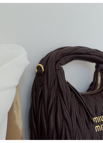 Сумка жіноча Wander Matelassé Nappa Leather бургунді хобо No Brand (369935040)