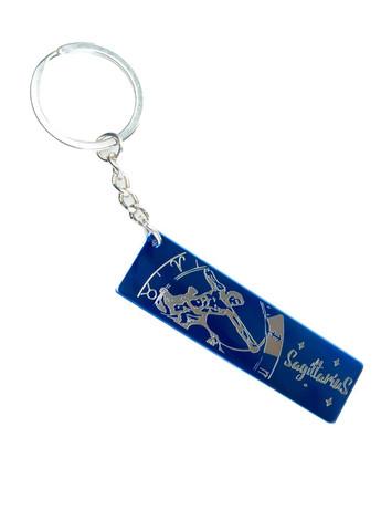 Брелок металлический с гравировкой Знаки зодиака двусторонний "Sagittarius" р. 7*2 см 4PROFI (371767563)