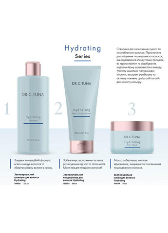 Зволожувальна маска для волосся Hydrating Dr. C.Tuna 110 мл Farmasi (294944762)