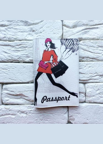 Обкладинка на паспорт Дівчина з повітряними кульками No Brand (299387841)